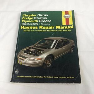 Haynes Repair Manual 25015‎ Chrysler Cirrus Dodge Stratus Breeze 1995 thru 2000